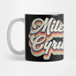 Retro Miley Pattern 70s 80s 90s Birthday Classic Style Mug